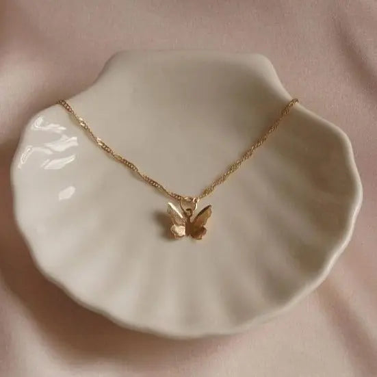 Kpop Butterfly Charm Necklace