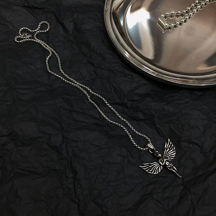 Greek Angel Silver Chain