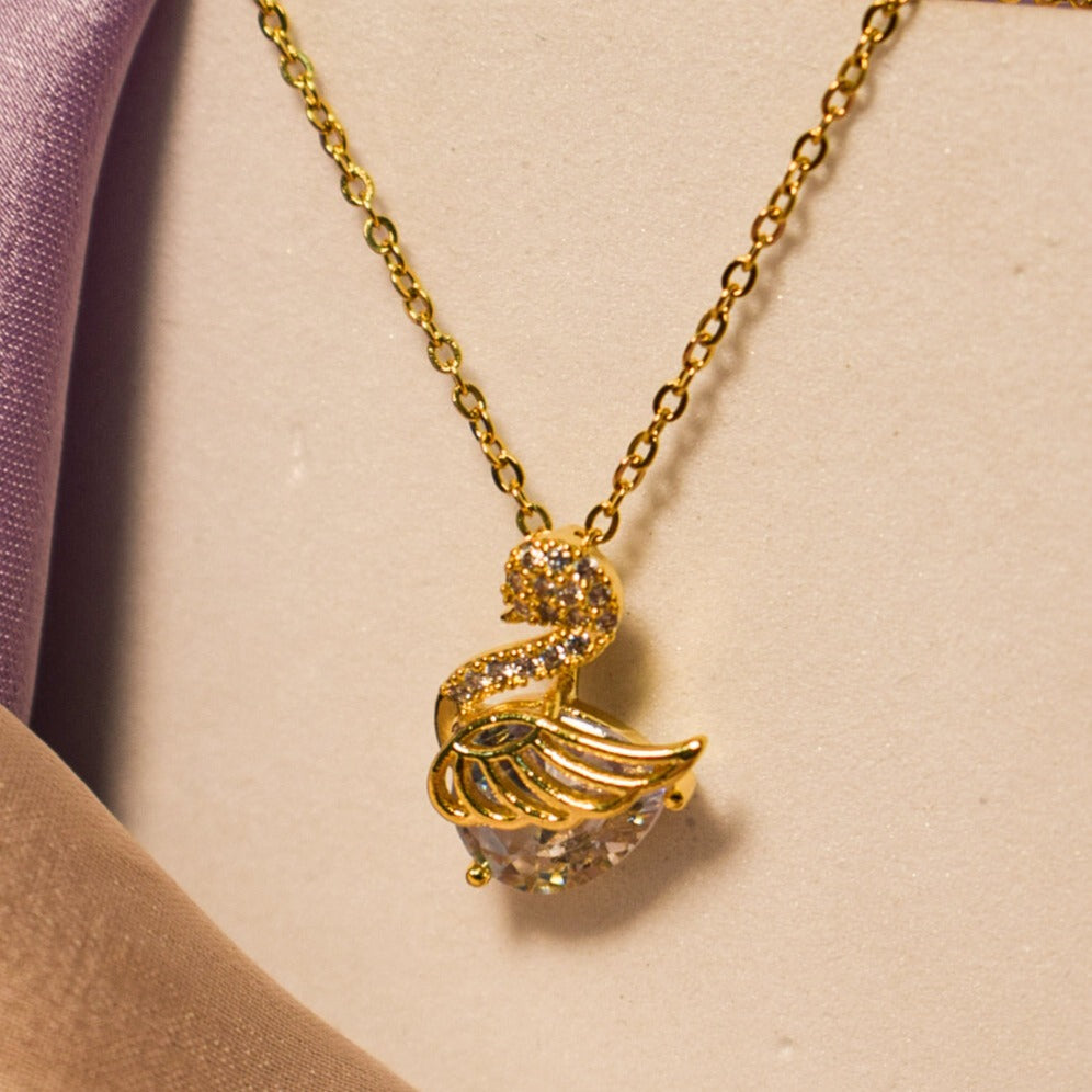 Heartbound Swan Beauty Necklace Salty