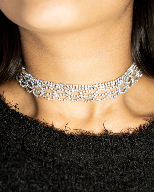 Princess Diana Silver Choker
